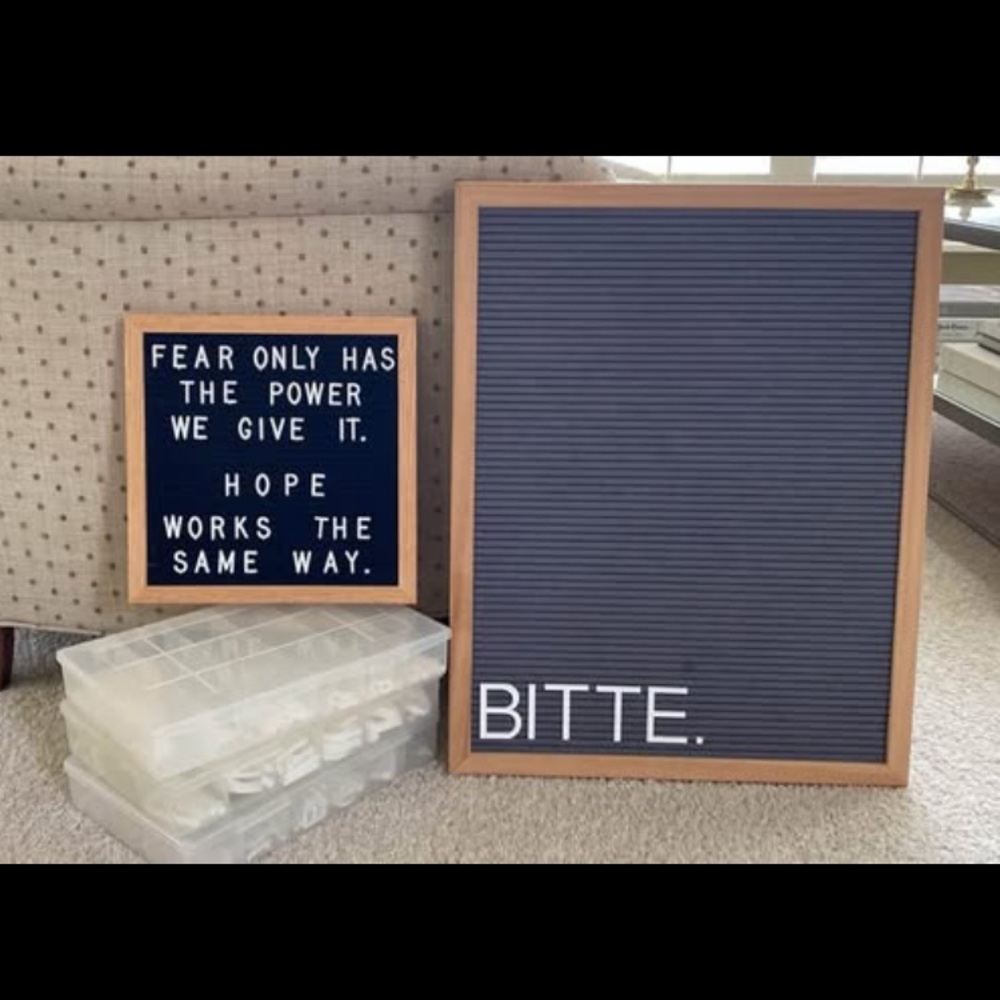 Wooden Framed Letter Boards